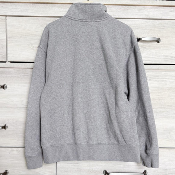 Abercrombie Soft AF Max Essentials 1/2 Zip Sweatshirt Gray Women’s Small - Picture 2 of 11